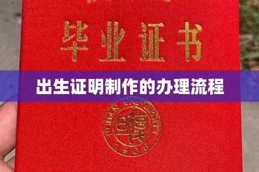 内蒙古出生证明制作的办理流程